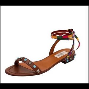Valentino Rockstud Chevron Sandal size 8